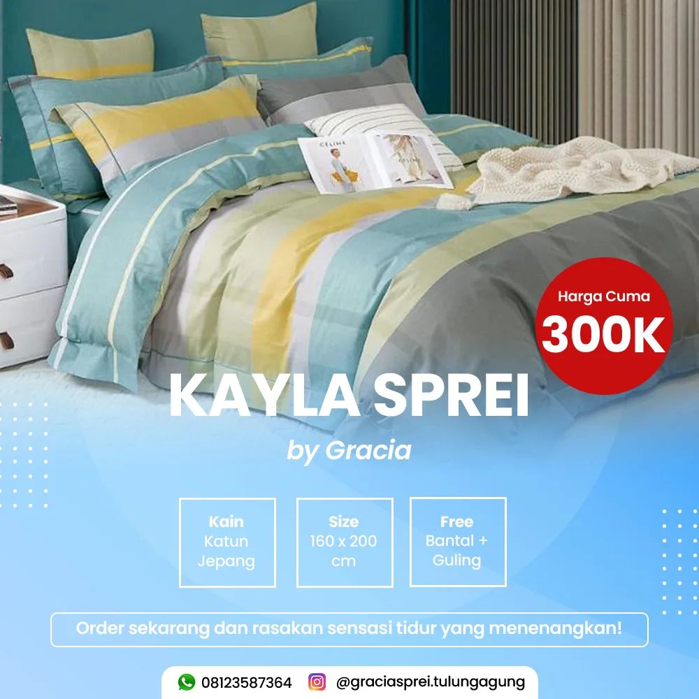 <p>Gracia Sprei kini anda bisa mendapatkan sprei d